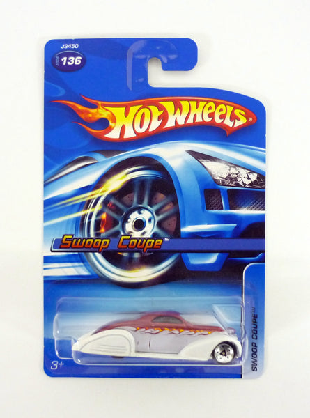 Hot Wheels Swoop Coupe #136 White Die-Cast Car 2006