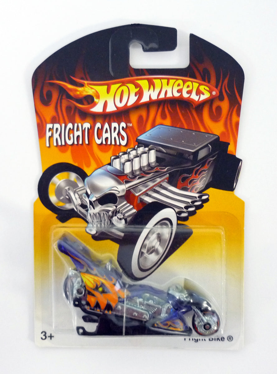 Hot Wheels Fright Bike Fright Cars Dark Blue DieCast Motorcycle 2007
