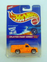 Hot Wheels Rescue Ranger #408 Splatter Paint 1 of 4 Orange Die-Cast Truck 1996