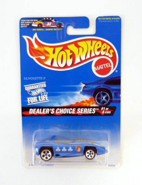 Hot Wheels Silhouette II #565 Dealer's Choice 1 of 4 Blue Die-Cast Car 1997