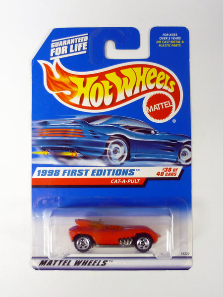 Hot Wheels Cat-A-Pult #681 First Editions 38 of 40 Red Die-Cast Car 1998