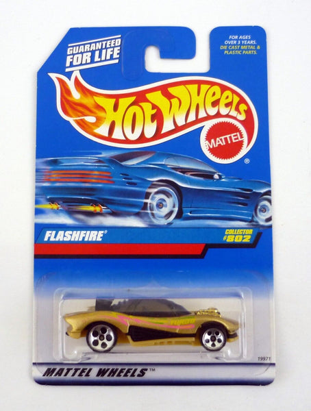 Hot Wheels Flashfire #802 Gold Die-Cast Car 1998