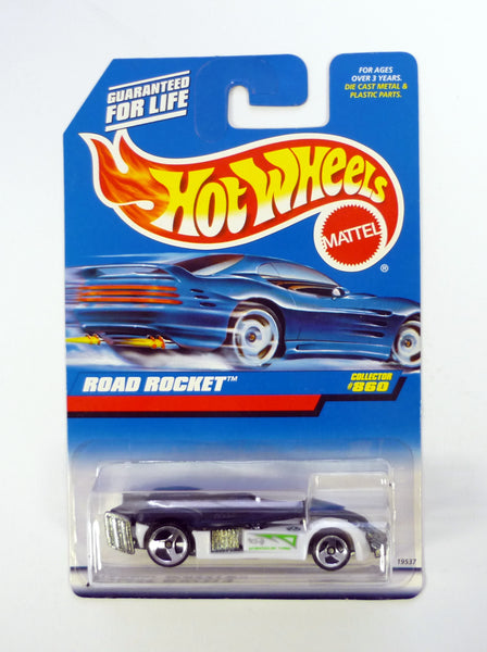 Hot Wheels Road Rocket #860 White Die-Cast Car 1998