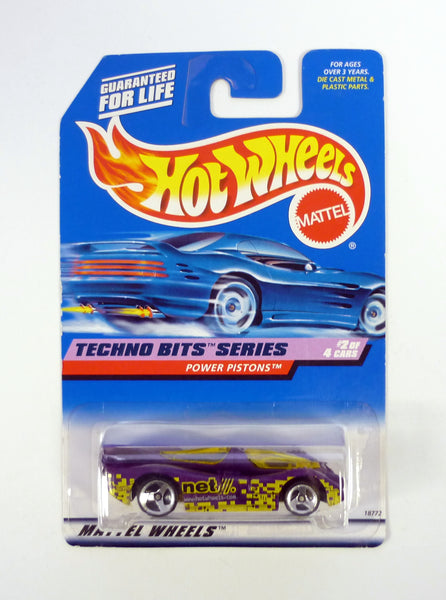 Hot Wheels Power Pistons #690 Techno Bits Series 2 of 4 Purple Die-Cast Car 1998
