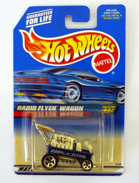Hot Wheels Radio Flyer Wagon #837 Blue Die-Cast Car 1999