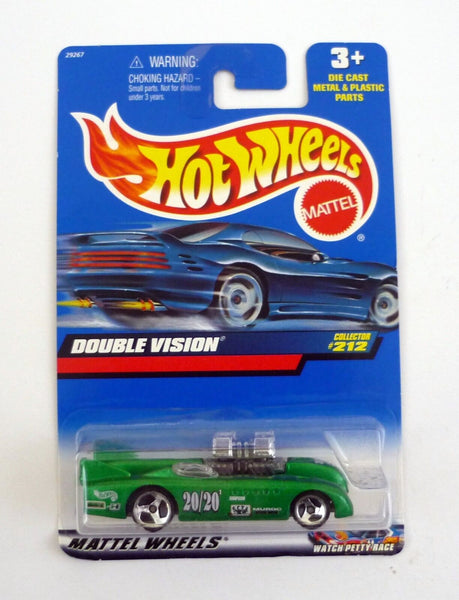 Hot Wheels Double Vision #212 Green Die-Cast Car 2000