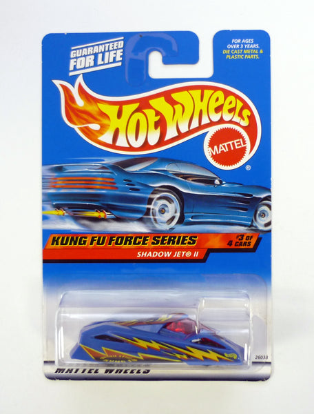 Hot Wheels Shadow Jet II #035 Kung Fu Force Series #3 of 4 Blue DieCast Car 2000