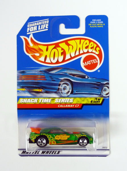 Hot Wheels Callaway C7 #013 Snack Time Series 1 of 4 Green Die-Cast Car 2000