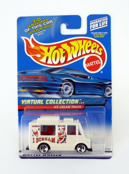 Hot Wheels Ice Cream Truck #144 Virtual Collection White Die-Cast Car 2000
