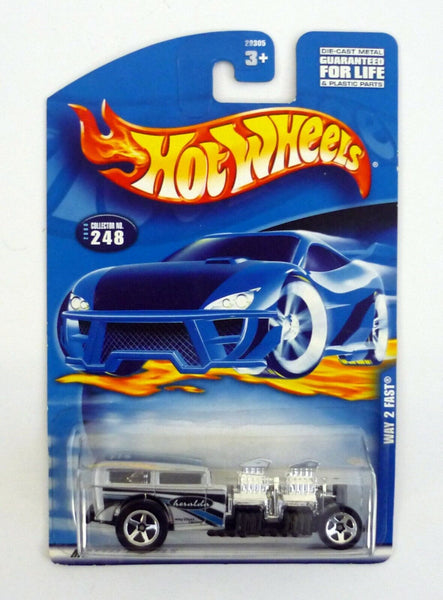 Hot Wheels Way 2 Fast #248 Silver Die-Cast Car 2000