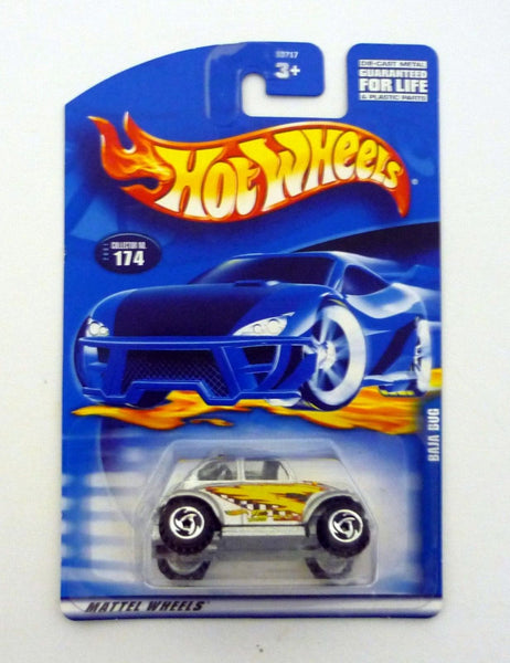 Hot Wheels Baja Bug #174 Silver Die-Cast Car 2001