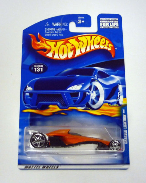 Hot Wheels Greased Lightnin' #131 Orange Die-Cast Car 2001