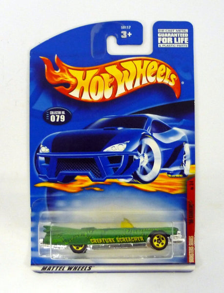 Hot Wheels '59 Cadillac #079 Monsters Series 3/4 Green Die-Cast Car 2001