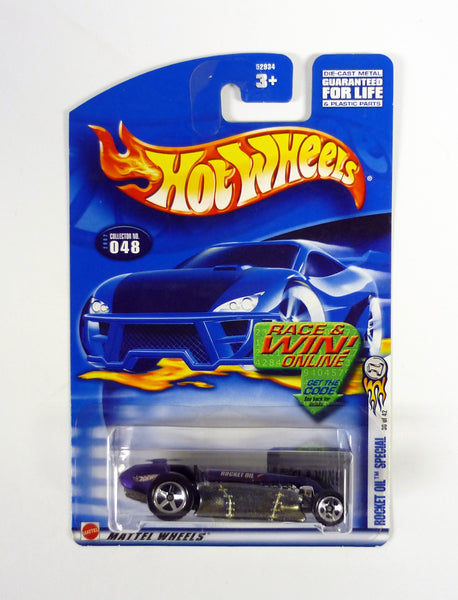 Hot Wheels Rocket Oil Special #048 First Editions 36/42 Purple Die-Cast Car 2002
