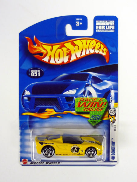 Hot Wheels 40 Somethin' #051 First Editions 39/42 Yellow Die-Cast Car 2002