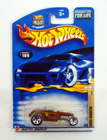 Hot Wheels Deuce Roadster #109 Hot Rod Magazine 3 of 4 Brown Die-Cast Car 2002