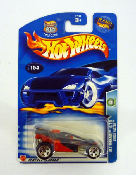 Hot Wheels Shock Factor #154 Alt Terrain 4/10 Red Die-Cast Car 2003