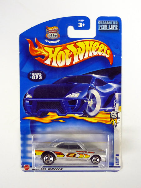 Hot Wheels Vairy 8 #023 First Editions 11 of 42 Silver Die-Cast Car 2003