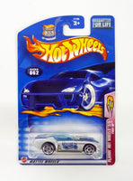 Hot Wheels Pony-Up #062 Flamin' Hot Wheels 3/5 Silver Die-Cast Car 2003