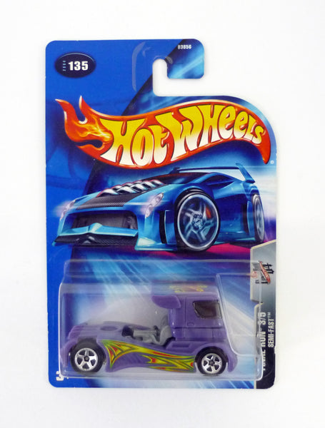 Hot Wheels Semi-Fast #135 Final Run 3/5 Purple Die-Cast Truck 2004