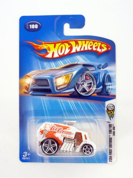 Hot Wheels Cool-One #100 First Editions 100/100 White Die-Cast Car 2004