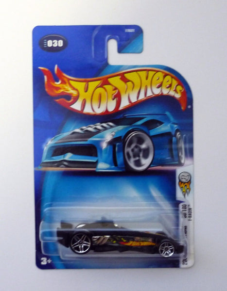 Hot Wheels F-Racer #030 First Editions 30/100 Black Die-Cast Car 2004