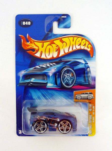 Hot Wheels Blings Out-A-Line #040 First Editions 40/100 Purple Die-Cast Car 2004