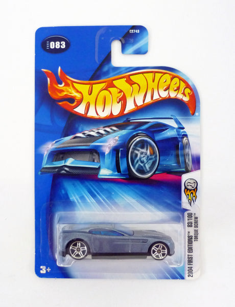 Hot Wheels Torque Screw #083 First Editions 83/100 Blue Die-Cast Car 2004