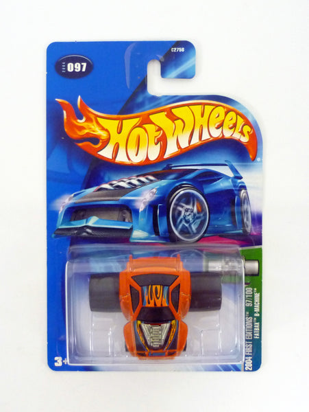 Hot Wheels Fatbax B-Machine #097 First Editions 97/100 Orange Die-Cast Car 2004