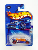 Hot Wheels Open Road-Ster #187 Track Aces Blue Die-Cast Car 2004