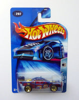 Hot Wheels Roll Cage #207 Track Aces Blue Die-Cast Car 2004