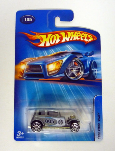 Hot Wheels 1932 Ford Vicky #145 Silver Die-Cast Car 2005