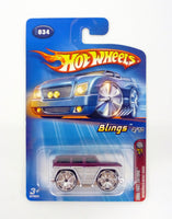 Hot Wheels Mercedes-Benz G500 #034 Blings 4/10 Silver Die-Cast Car 2005