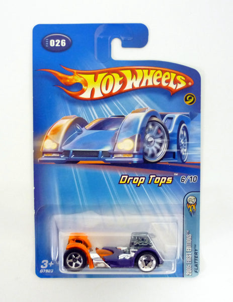 Hot Wheels Flattery #026 Drop Tops 6/10 Purple Die-Cast Car 2005