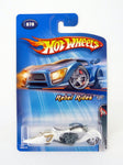 Hot Wheels W-Oozie #078 Rebel Rides 3/5 White Die-Cast Motorcycle 2004