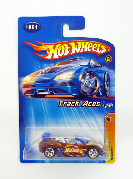 Hot Wheels Trak-Tune #061 Track Aces 1/10 Red Die-Cast Car 2005