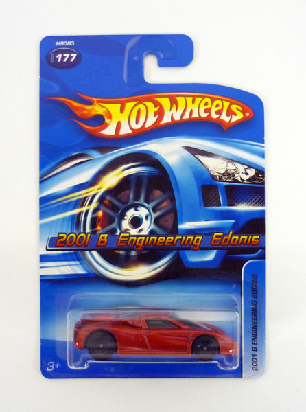 Hot Wheels 2001 B Engineering Edonis #177 Red Die-Cast Car w/o Tampo 2006
