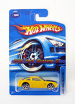 Hot Wheels 2005 Ford Mustang GT #184 Yellow Die-Cast Car 2006