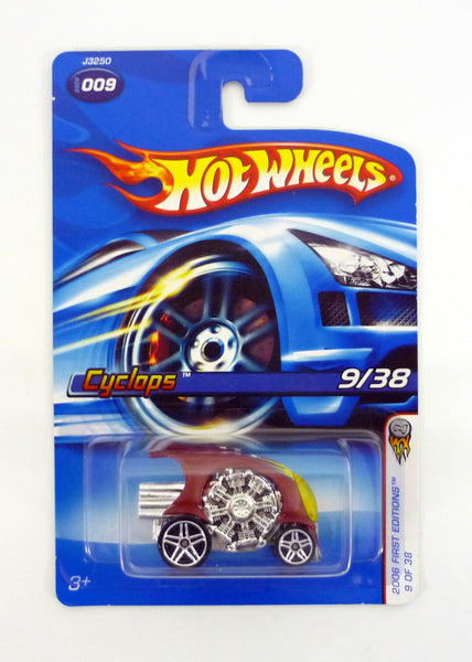 Hot Wheels Cyclops #009 First Editions 9 of 38 Red Die-Cast Car 2006