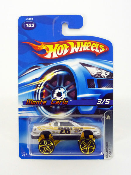 Hot Wheels Monte Carlo #103 Hi-Rakers 3 of 5 Silver Die-Cast Car 2006