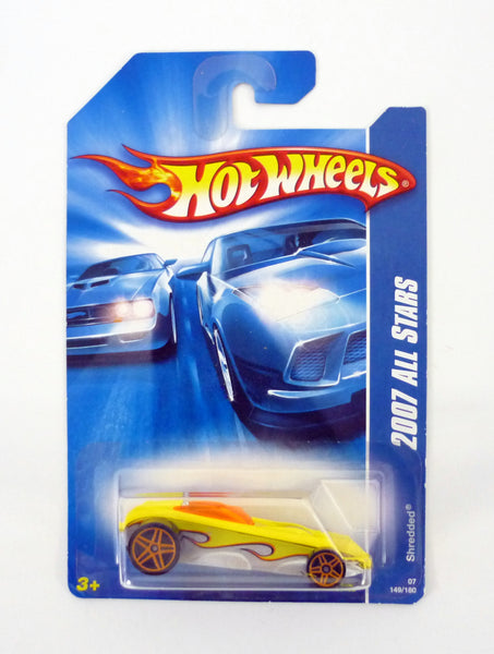 Hot Wheels Shredded #149/180 All Stars Yellow Die-Cast Car 2007