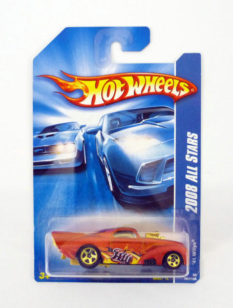 Hot Wheels '41 Willys #061/196 All Stars Red Die-Cast Car 2008