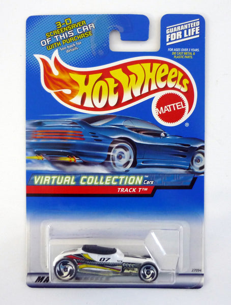 Hot Wheels Track T #127 Virtual Collection White Die-Cast Car 2000