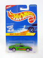 Hot Wheels Police Cruiser #537 Heat Fleet Series #1 of 4 Green Die-Cast Car 1997