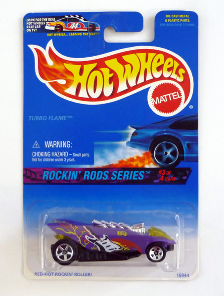 Hot Wheels Turbo Flame #571 Rockin' Rods Series #3 of 4 Purple Die-Cast Car 1997