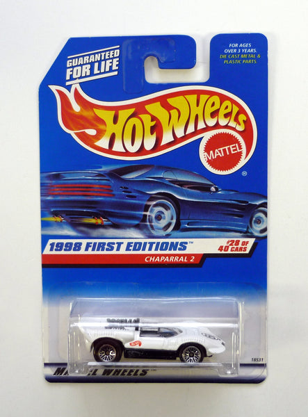 Hot Wheels Chaparral 2 #669 First Editions #28 of 40 White Die-Cast Car 1998