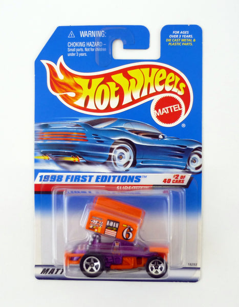 Hot Wheels Slideout #640 First Editions #2 of 40 Purple Die-Cast Car 1998