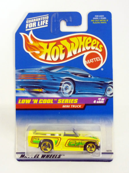 Hot Wheels Mini Truck #697 Low 'N Cool Series #1 of 4 Yellow Die-Cast Car 1998