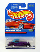 Hot Wheels Mercedes 540K #788 Purple Die-Cast Car on Red Card 1998
