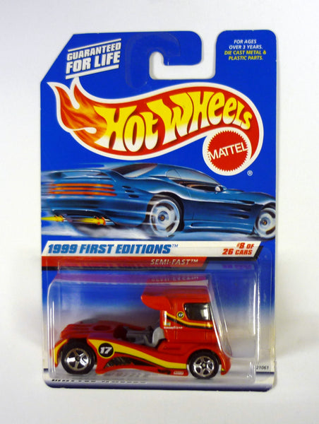 Hot Wheels Semi-Fast #914 First Editions 8 of 26 Red Die-Cast Truck 1999